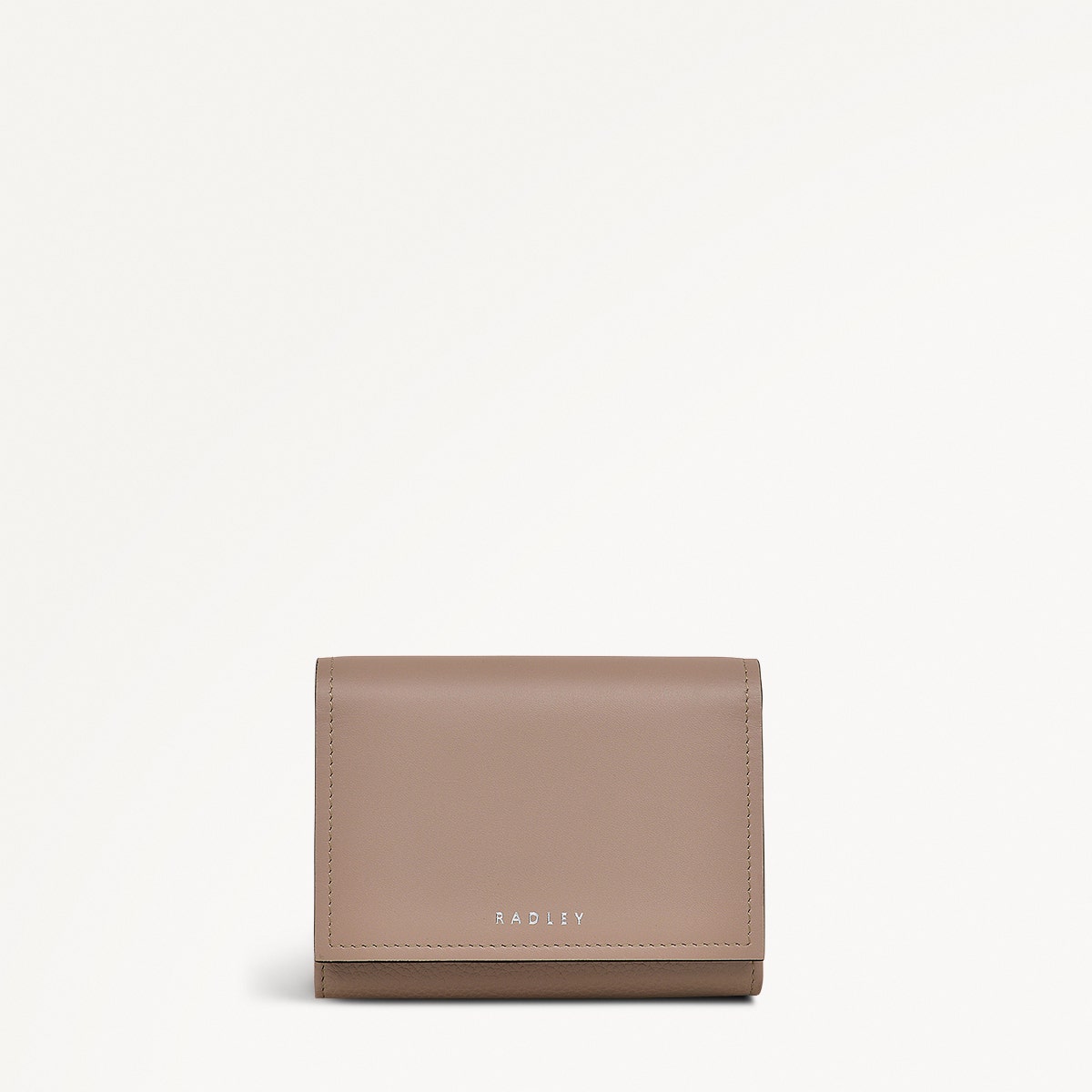 Holmes Avenue Leather Medium Flapover Wallet in Latte - 111768