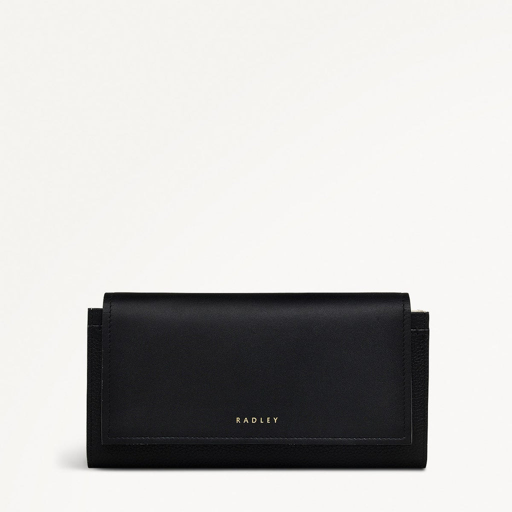 Holmes Avenue Leather Large Flapover Wallet in Black - 111769