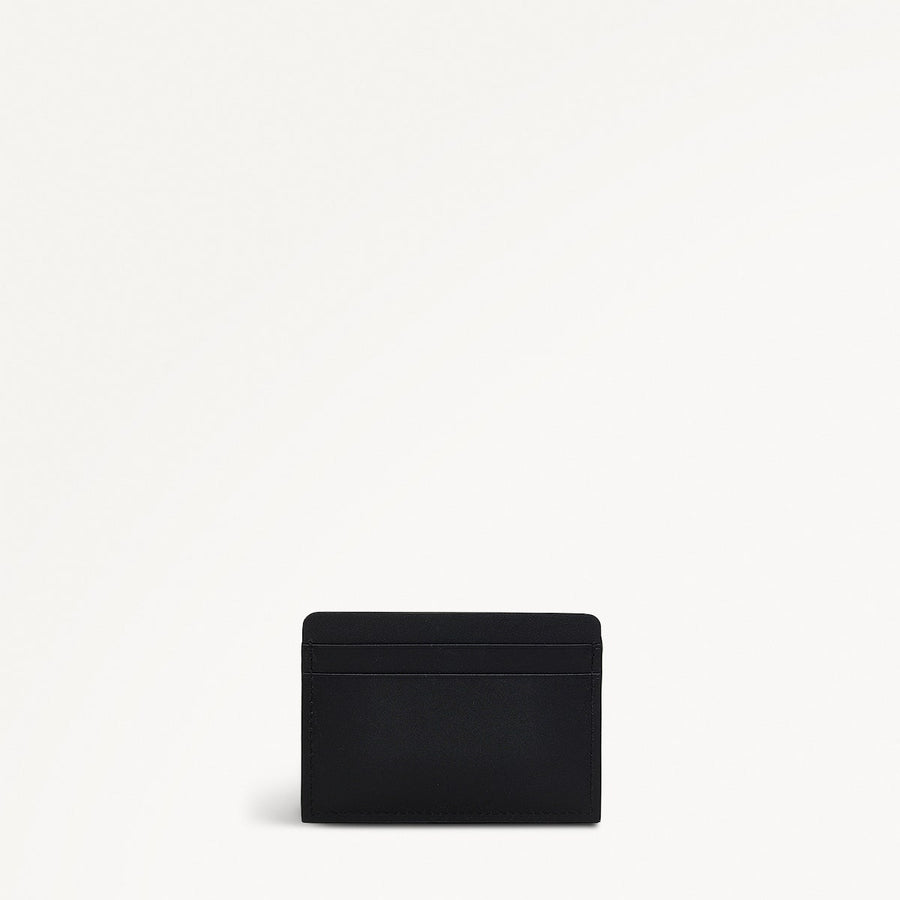 Holmes Avenue Leather Small Card Holder in Black - 111772