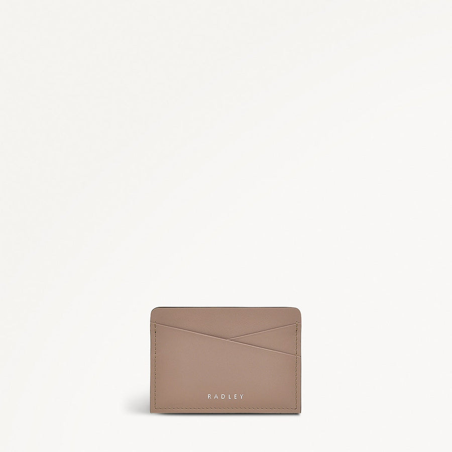 Holmes Avenue Leather Small Card Holder in Latte - 111773
