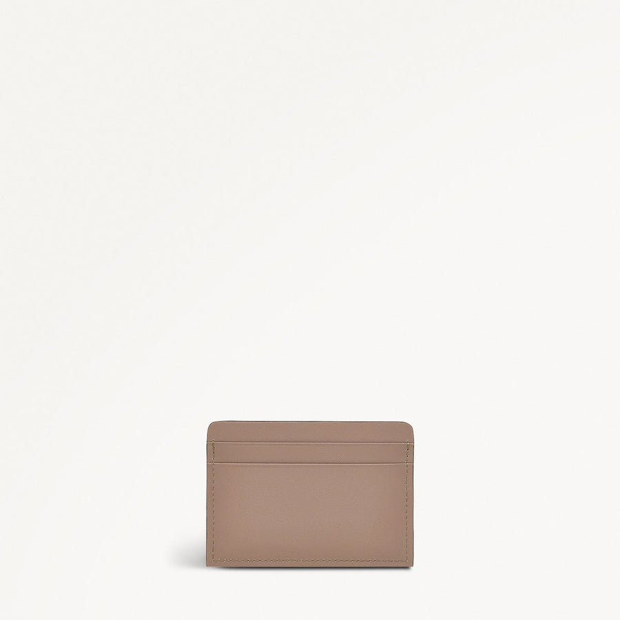 Holmes Avenue Leather Small Card Holder in Latte - 111773