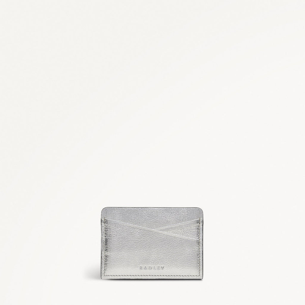 Holmes Avenue Leather Small Card Holder in Silver - 111774
