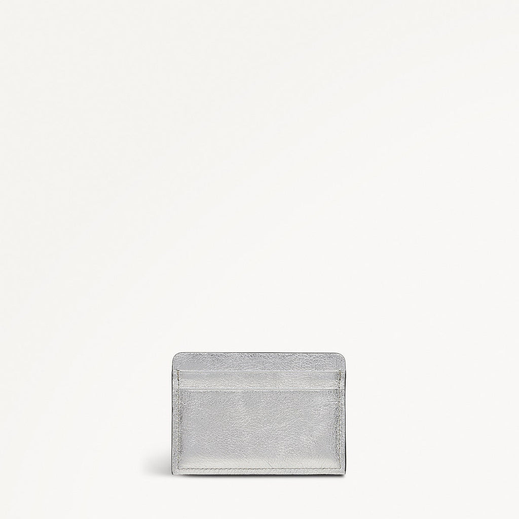 Holmes Avenue Leather Small Card Holder in Silver - 111774