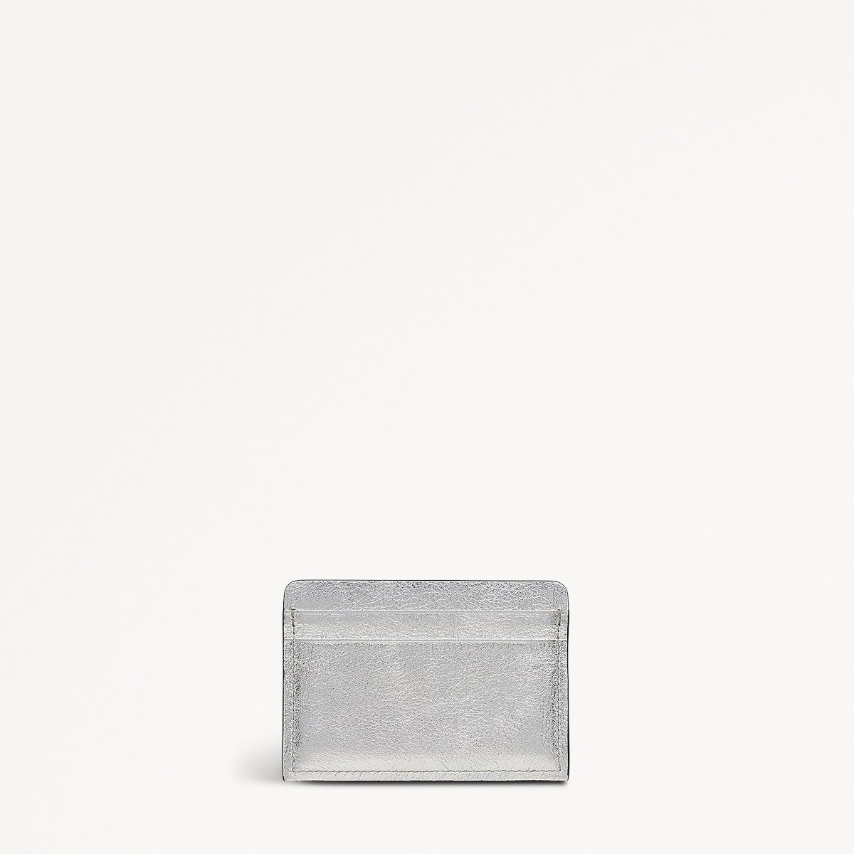 Holmes Avenue Leather Small Card Holder in Silver - 111774