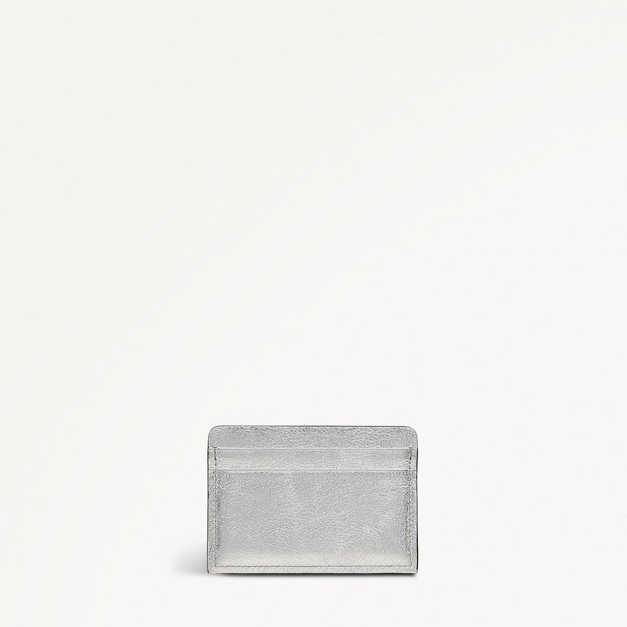 Holmes Avenue Leather Small Card Holder in Silver - 111774