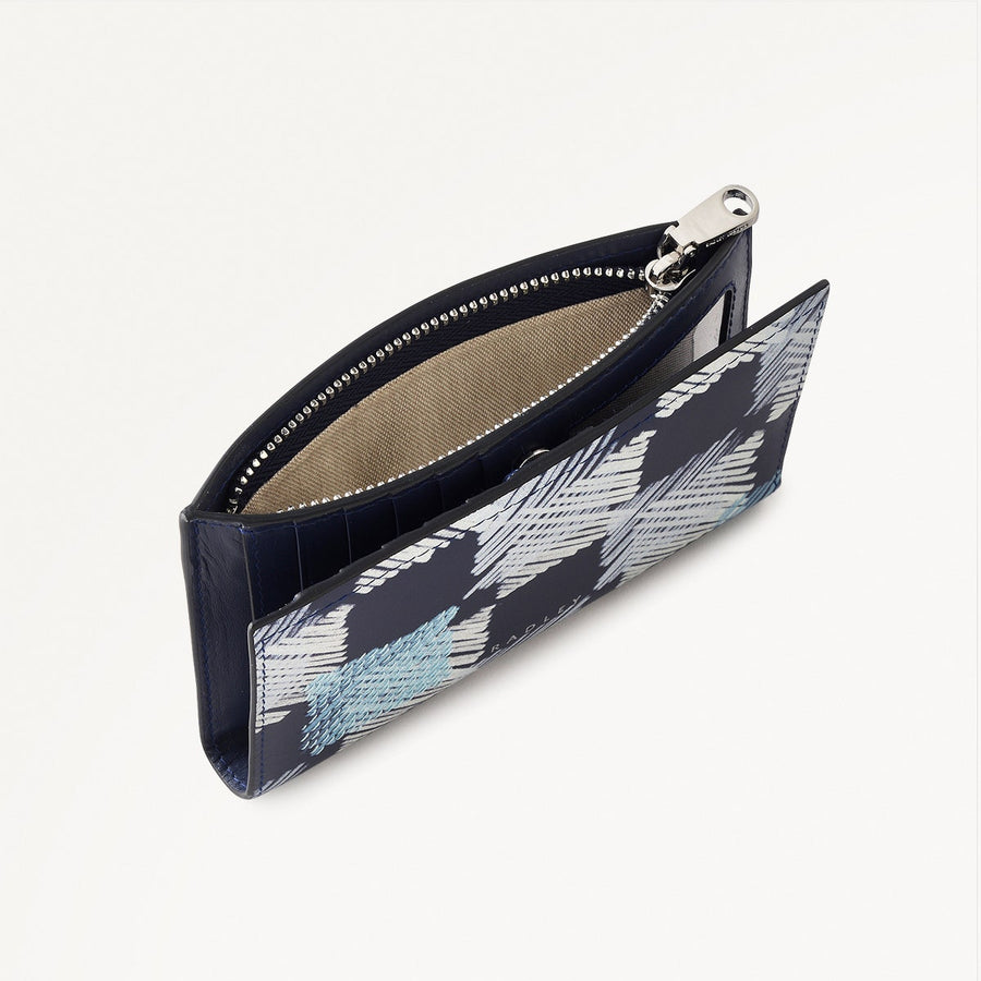 Check Me Out Leather Medium Bifold Wallet in Ink - 111778