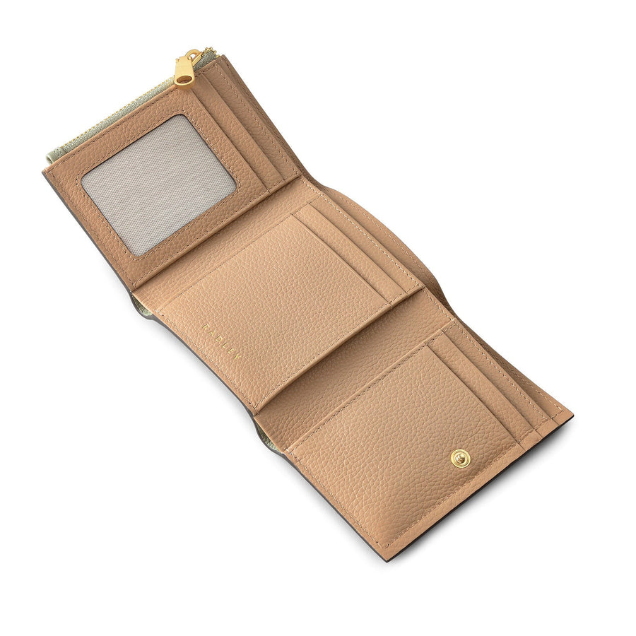 Radley Cookie Cutter - Protect Leather Small Flapover Wallet in Drizzle - 111784