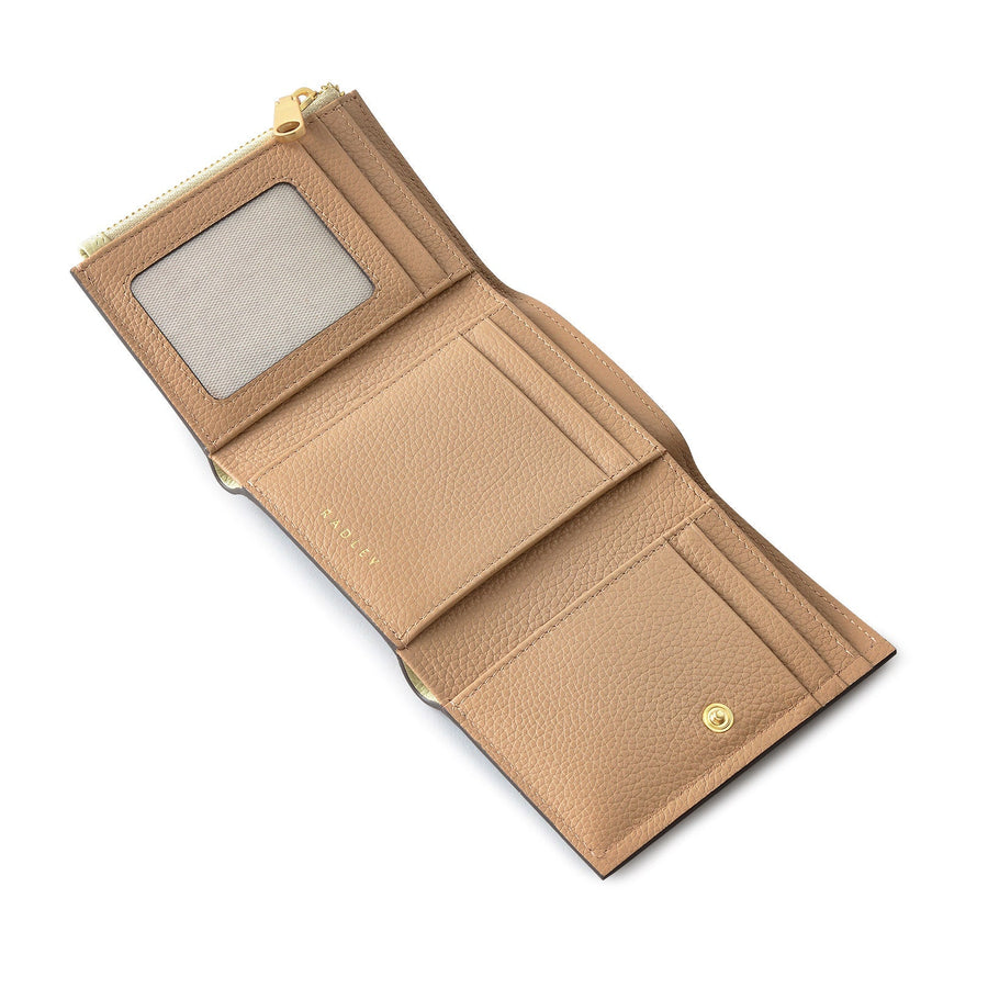 Radley Cookie Cutter - Protect Leather Small Flapover Wallet in Parchment - 111785