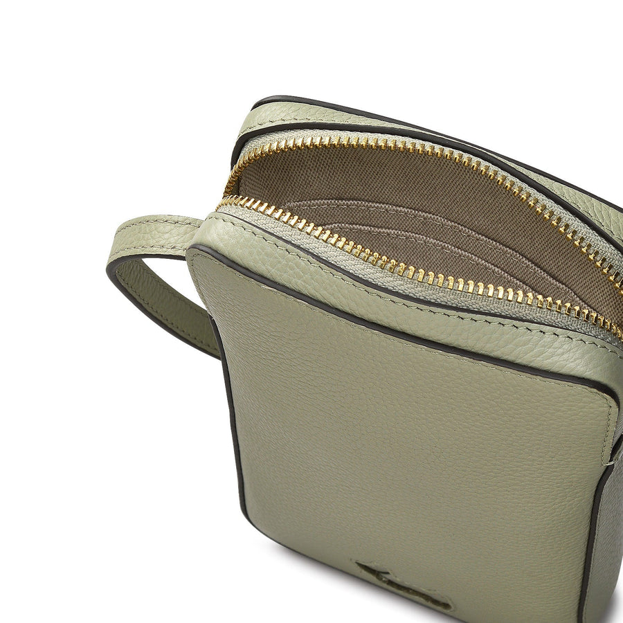 Radley Cookie Cutter - Protect Leather Medium Phone Cross Body Bag in Drizzle - 111789