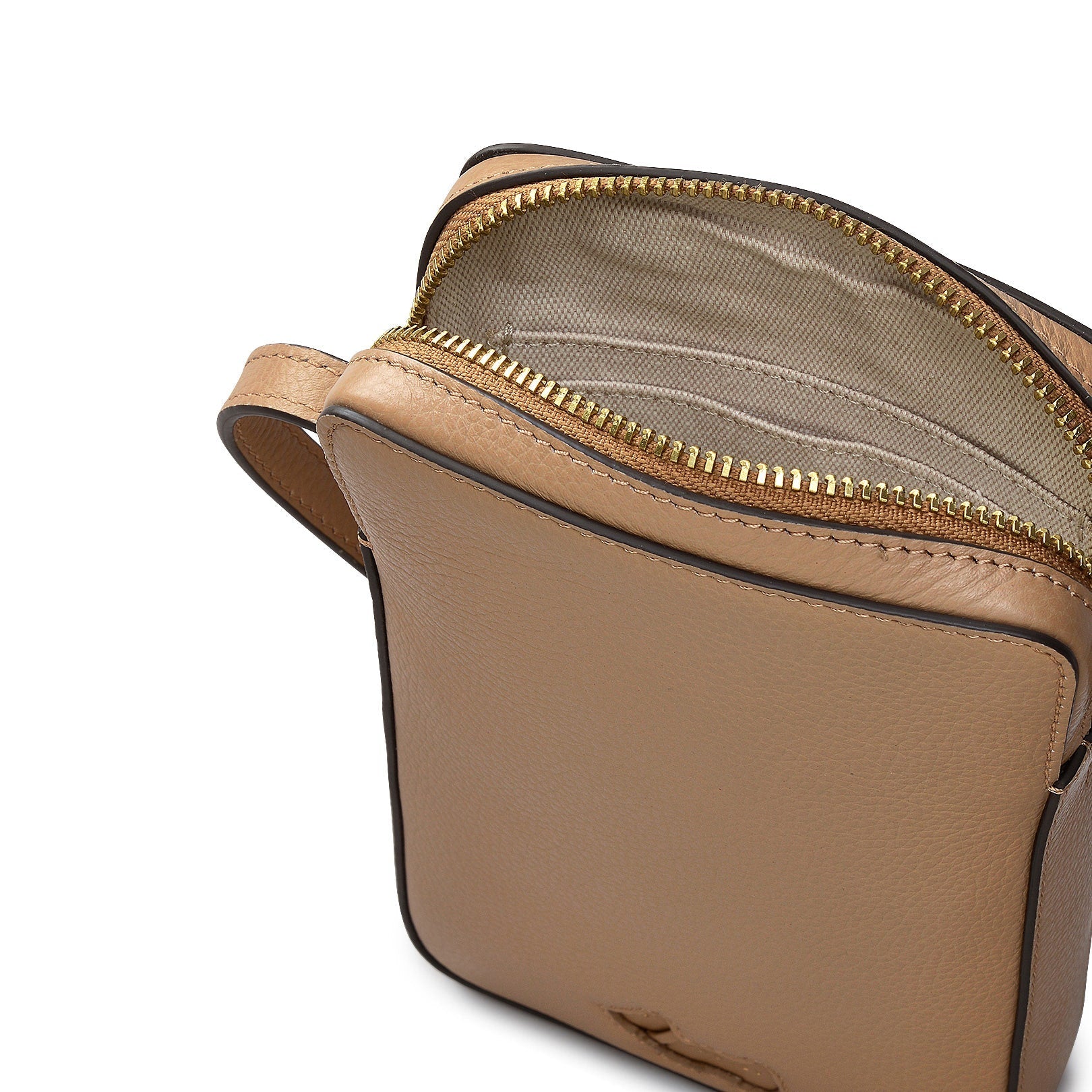 Radley Cookie Cutter - Protect Leather Medium Phone Cross Body Bag in Biscuit - 111791