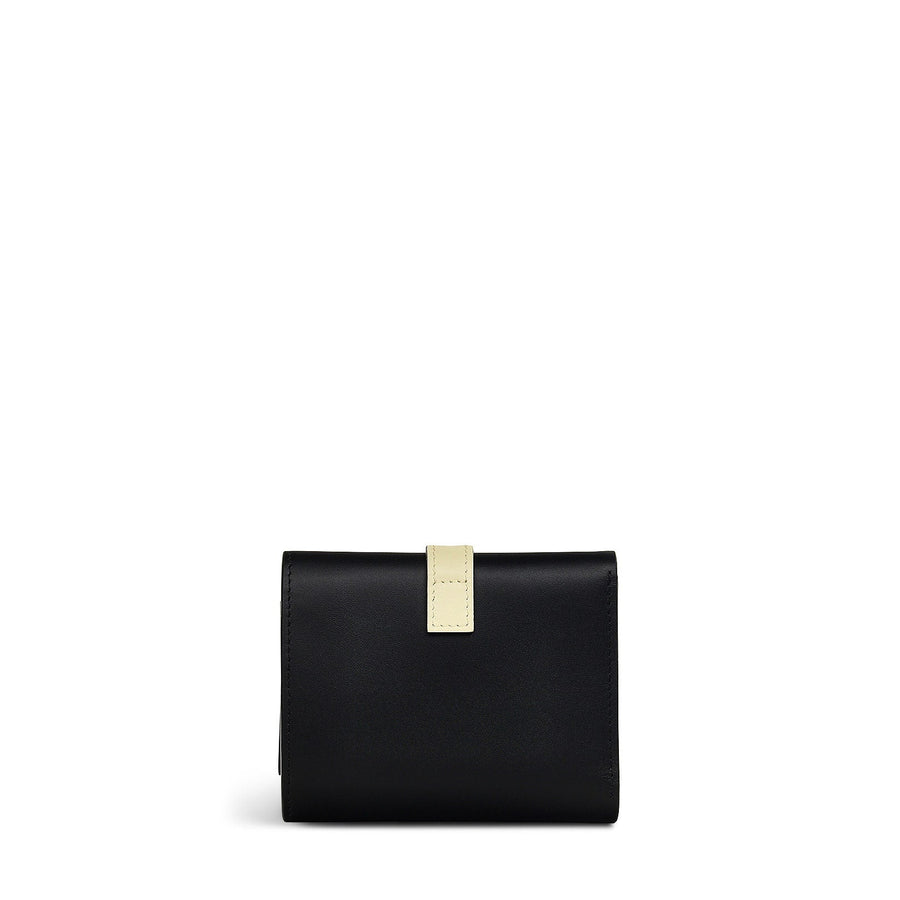 Arnold Row Leather Small Trifold Wallet in Black - 111796