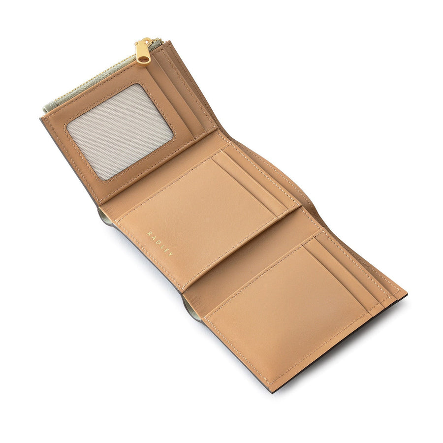 Arnold Row Leather Small Trifold Wallet in Drizzle - 111797