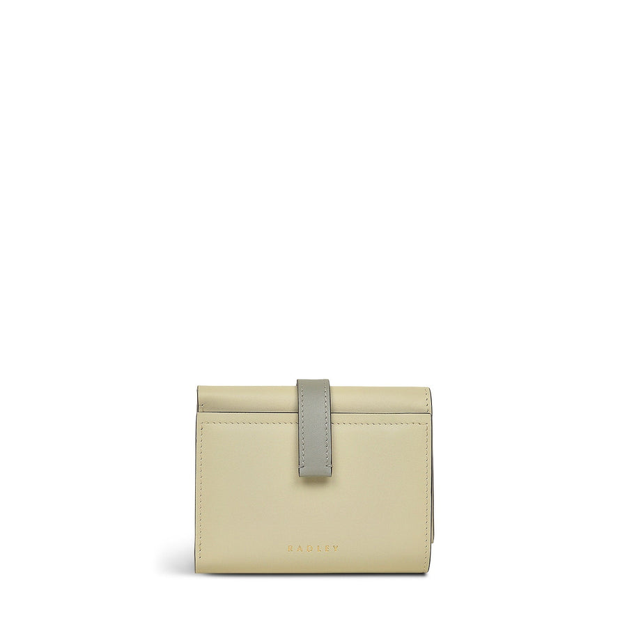 Arnold Row Leather Small Trifold Wallet in Parchment - 111798