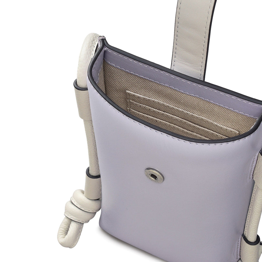 Arnold Row Leather Medium Phone Cross Body Bag in Bellflower - 111799