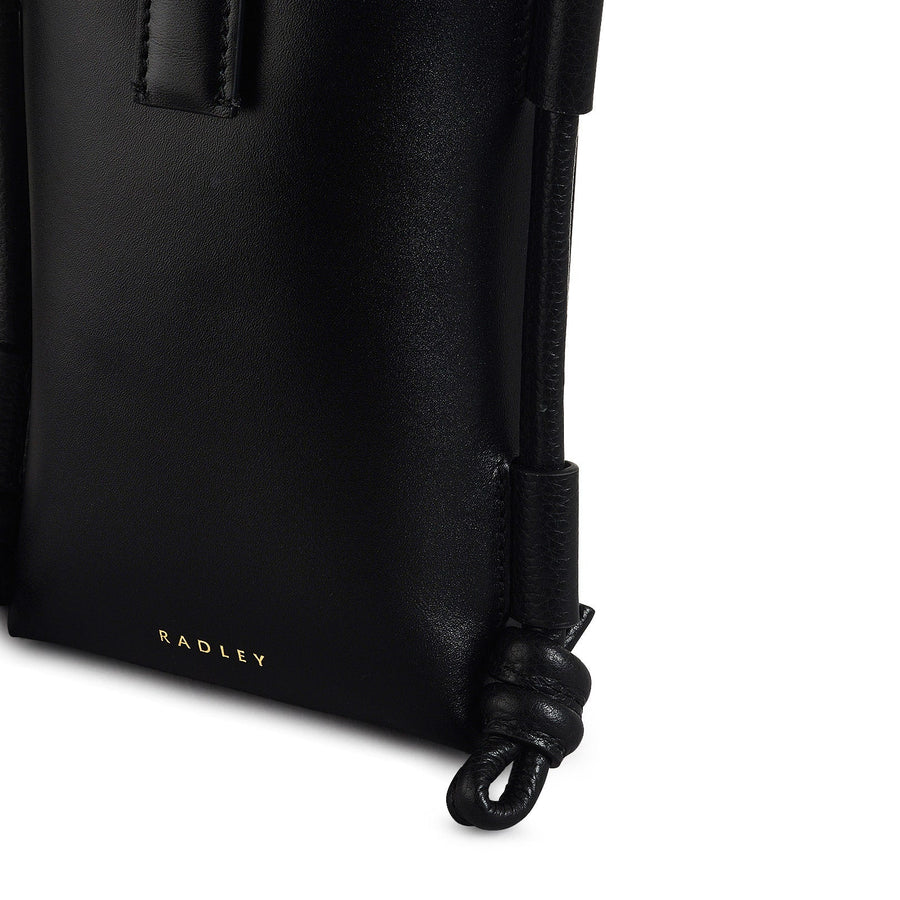 Arnold Row Leather Medium Phone Cross Body Bag in Black - 111800