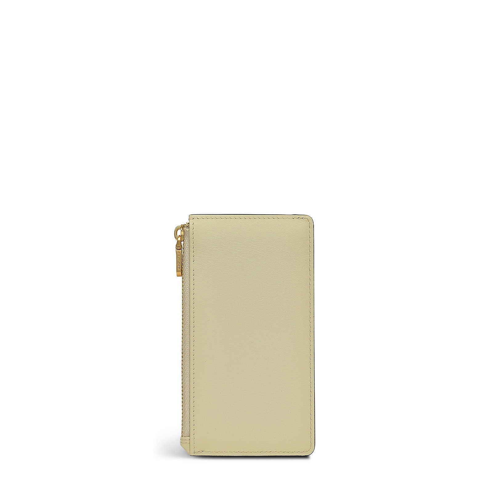 Arnold Row Leather Medium Ziptop Coin Purse in Parchment - 111802