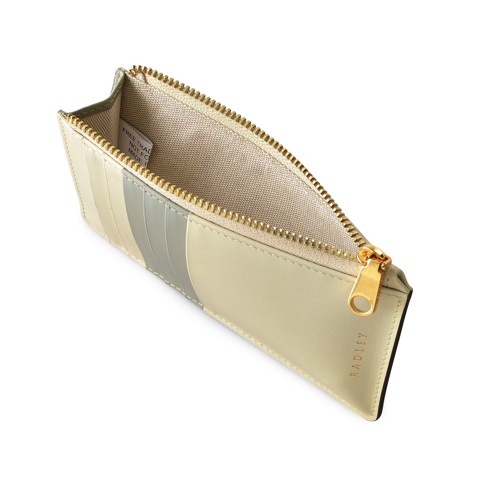 Arnold Row Leather Medium Ziptop Coin Purse in Parchment - 111802