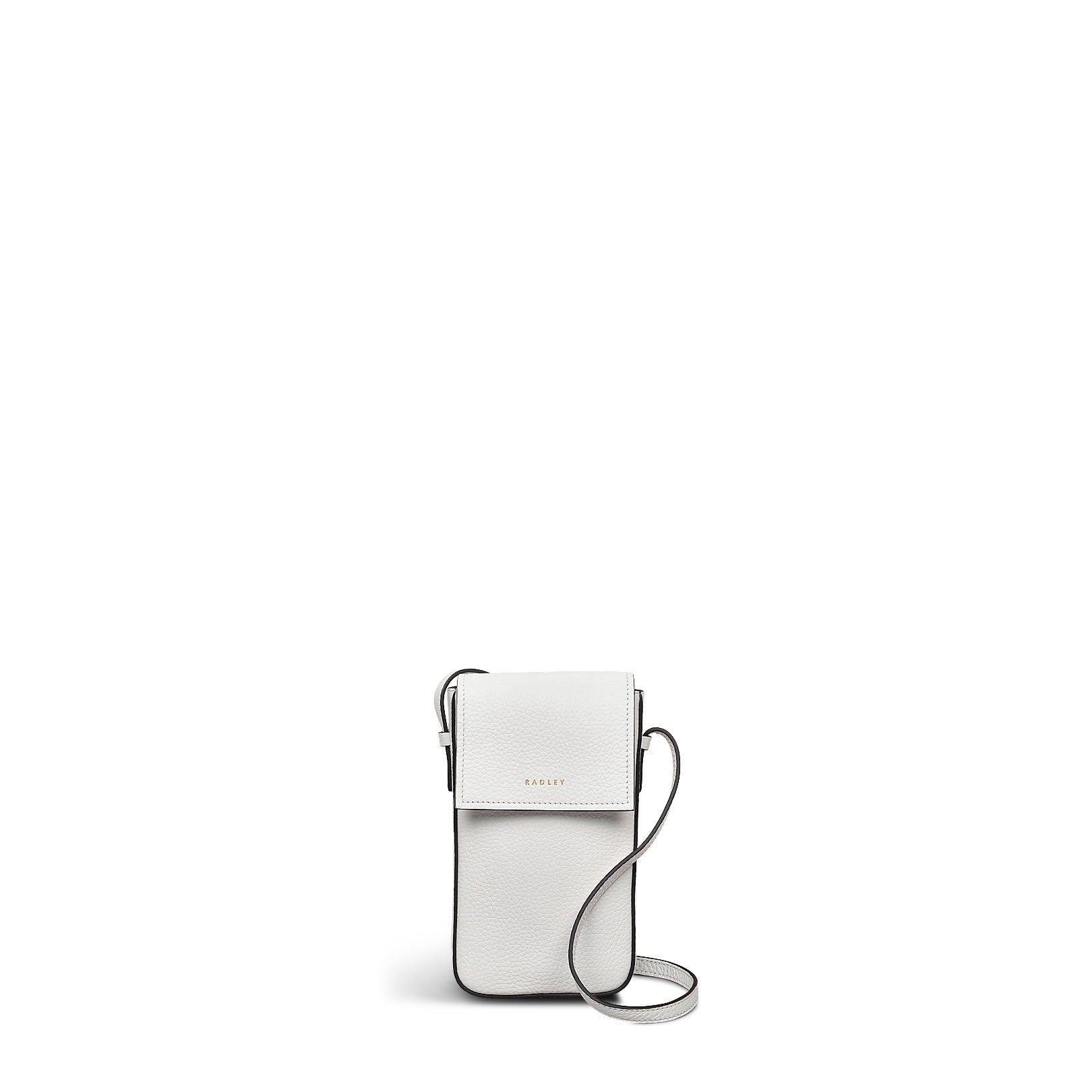 Southland Avenue Leather Medium Phone Cross Body Bag in Bright White - 111804
