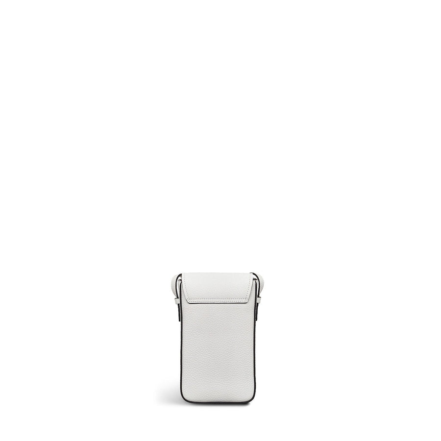 Southland Avenue Leather Medium Phone Cross Body Bag in Bright White - 111804