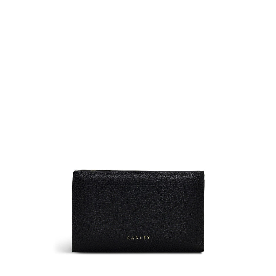 Newton Avenue Leather Medium Bifold Wallet in Black - 111805