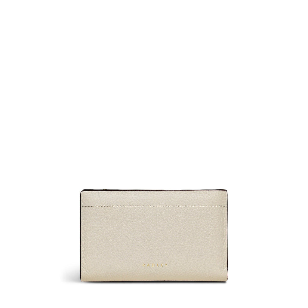 Newton Avenue Leather Medium Bifold Wallet in Chalk - 111807