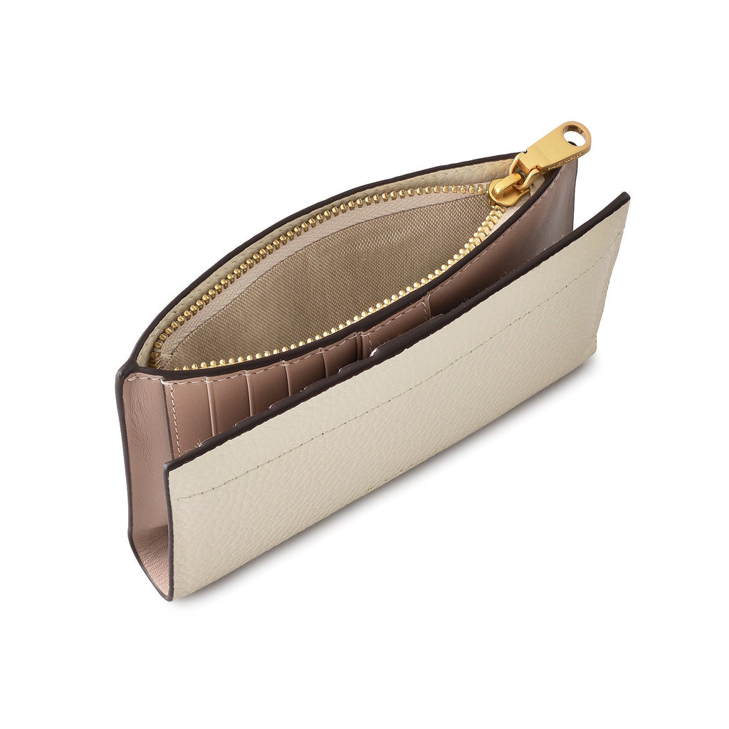 Newton Avenue Leather Medium Bifold Wallet in Chalk - 111807