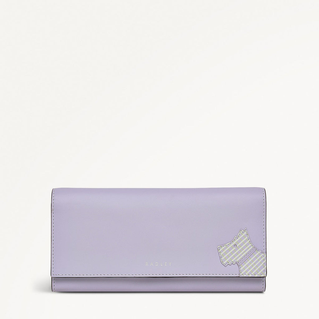 Face To Face Leather Large Flapover Wallet in Bellflower - 111810