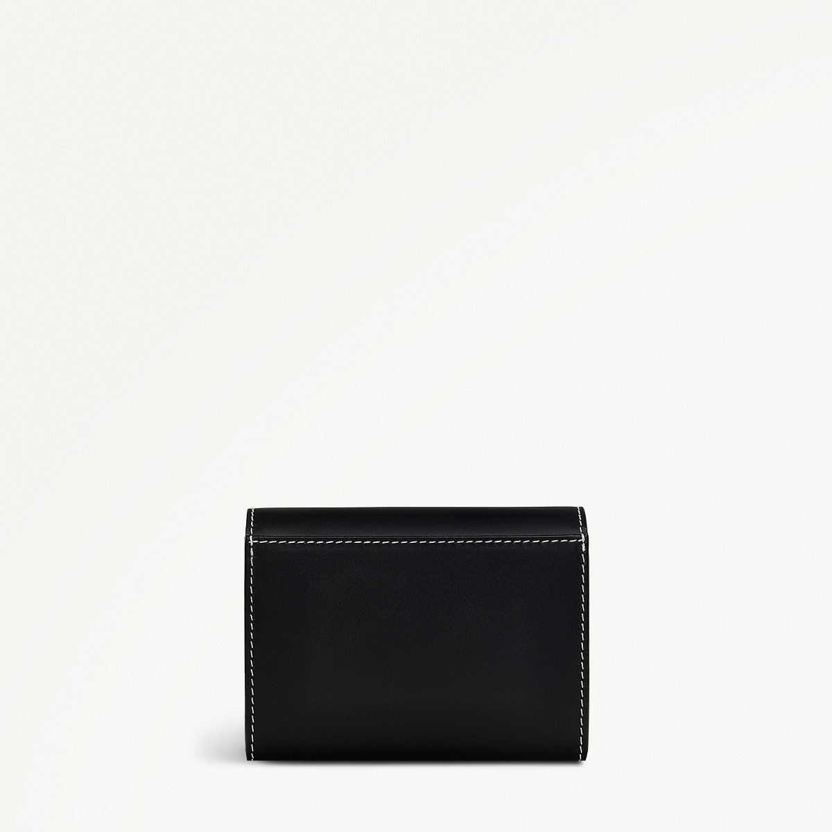 Face To Face Leather Medium Flapover Wallet in Black - 111813