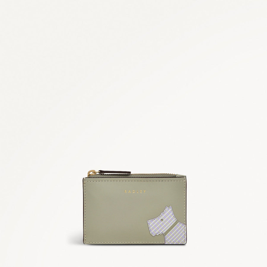 Face To Face Leather Small Ziptop Coin Purse in Drizzle - 111814