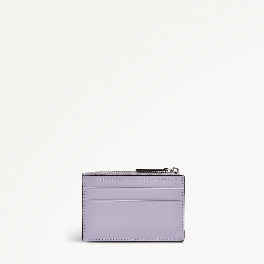 Face To Face Leather Small Ziptop Coin Purse in Bellflower - 111815