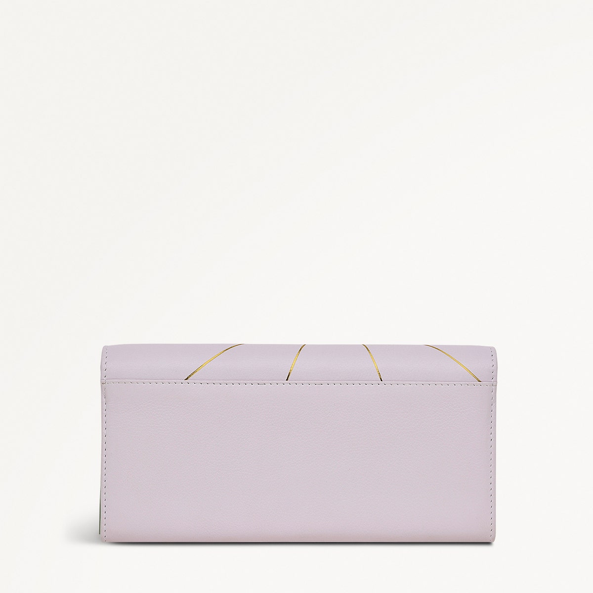 Lavender Fields Leather Large Flapover Wallet in Orchid - 111818