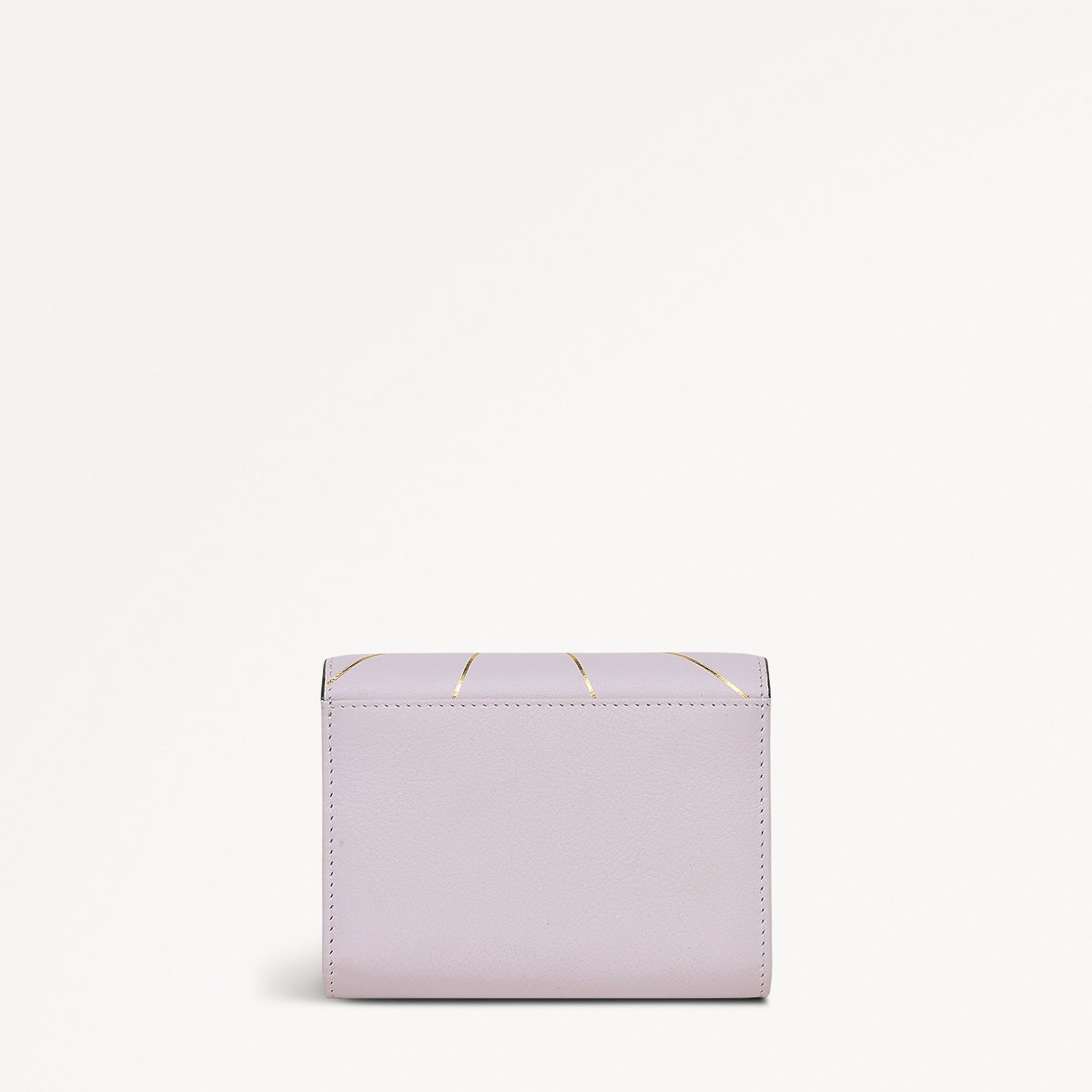Lavender Fields Leather Medium Flapover Wallet in Orchid - 111820