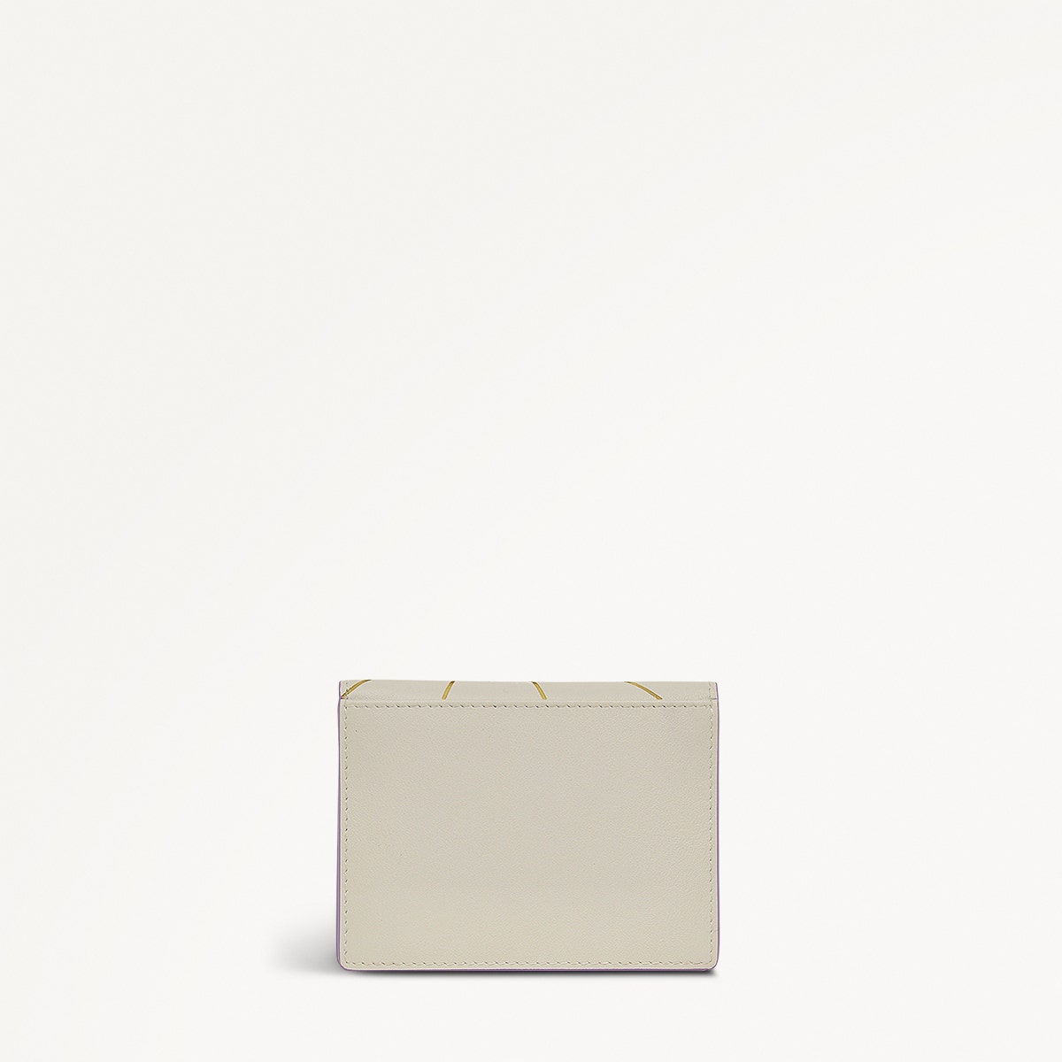 Lavender Fields Leather Small Card Holder in Chalk - 111821