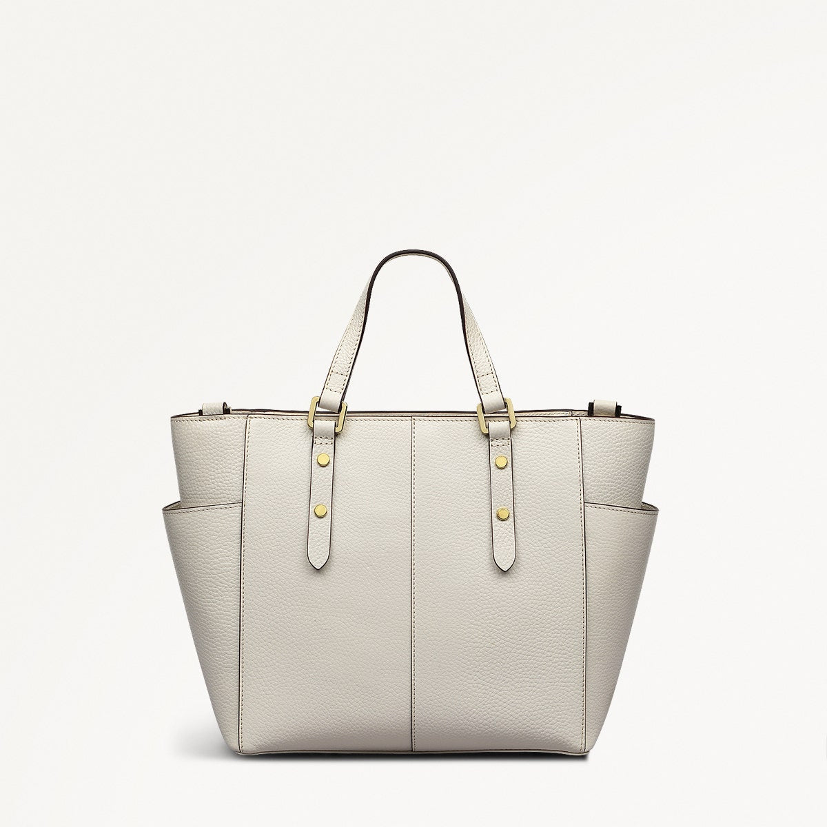 Silk Street Leather Medium Ziptop Multiway Bag in Chalk - 111827