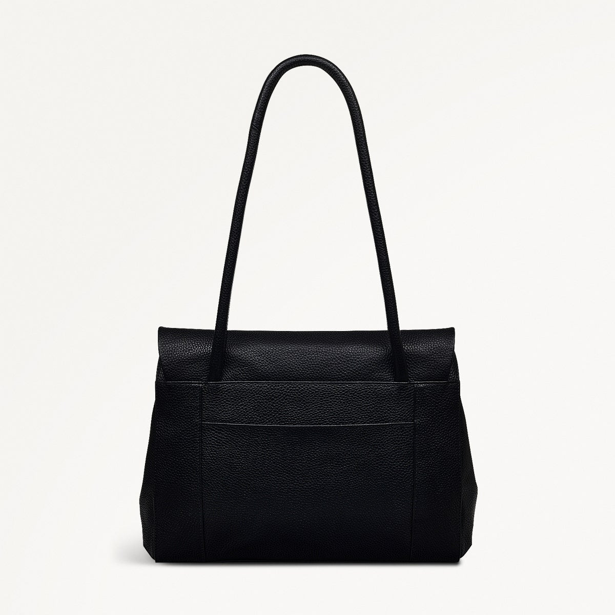 Briar Hill Leather Medium Flapover Shoulder Bag in Black - 111832