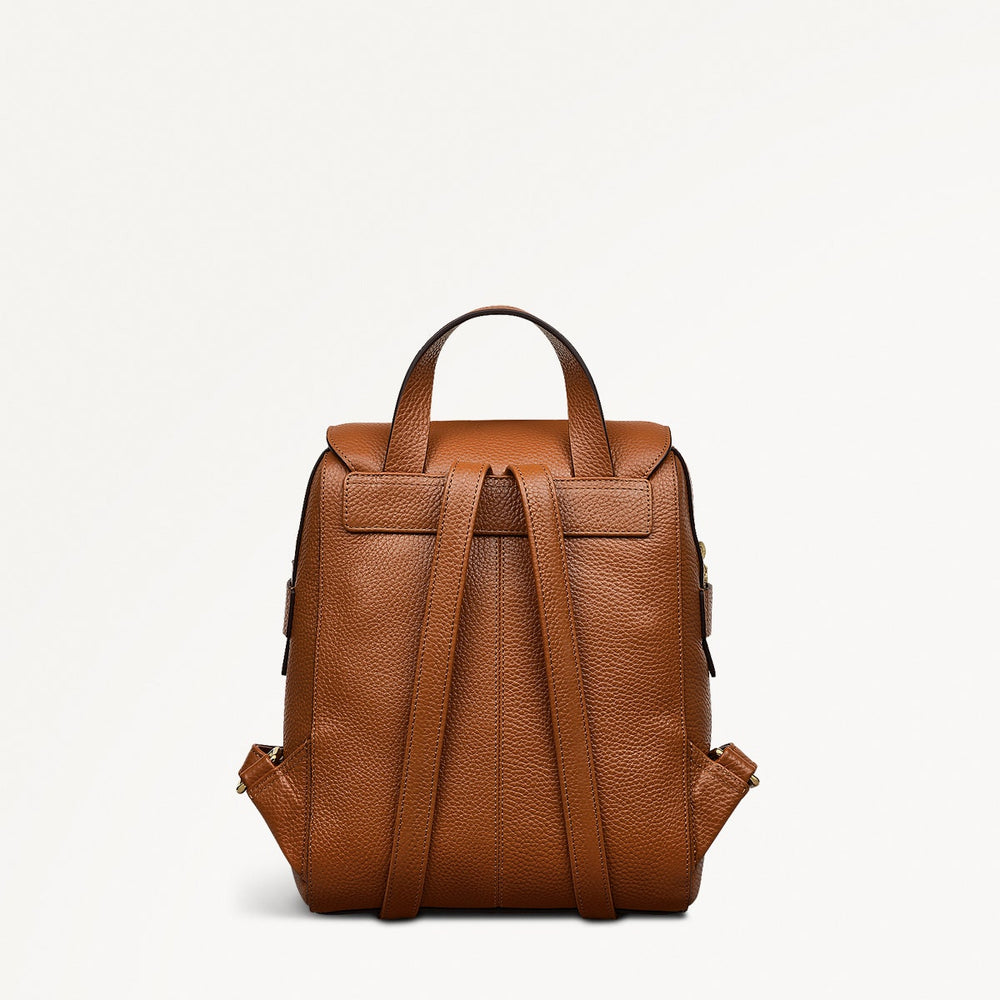 LORNE CLOSE MEDIUM FLAPOVER BACKPACK INDUS TAN