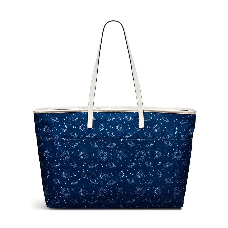 Finsbury Park Fabric Large Ziptop Shoulder Bag in Deepsea - 111854