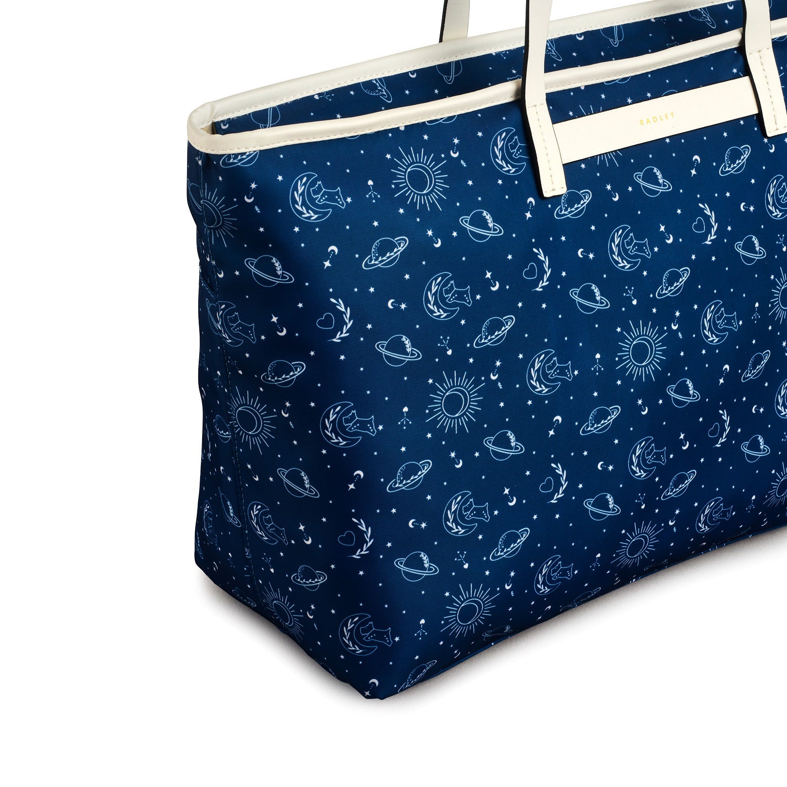 Finsbury Park Fabric Large Ziptop Shoulder Bag in Deepsea - 111854