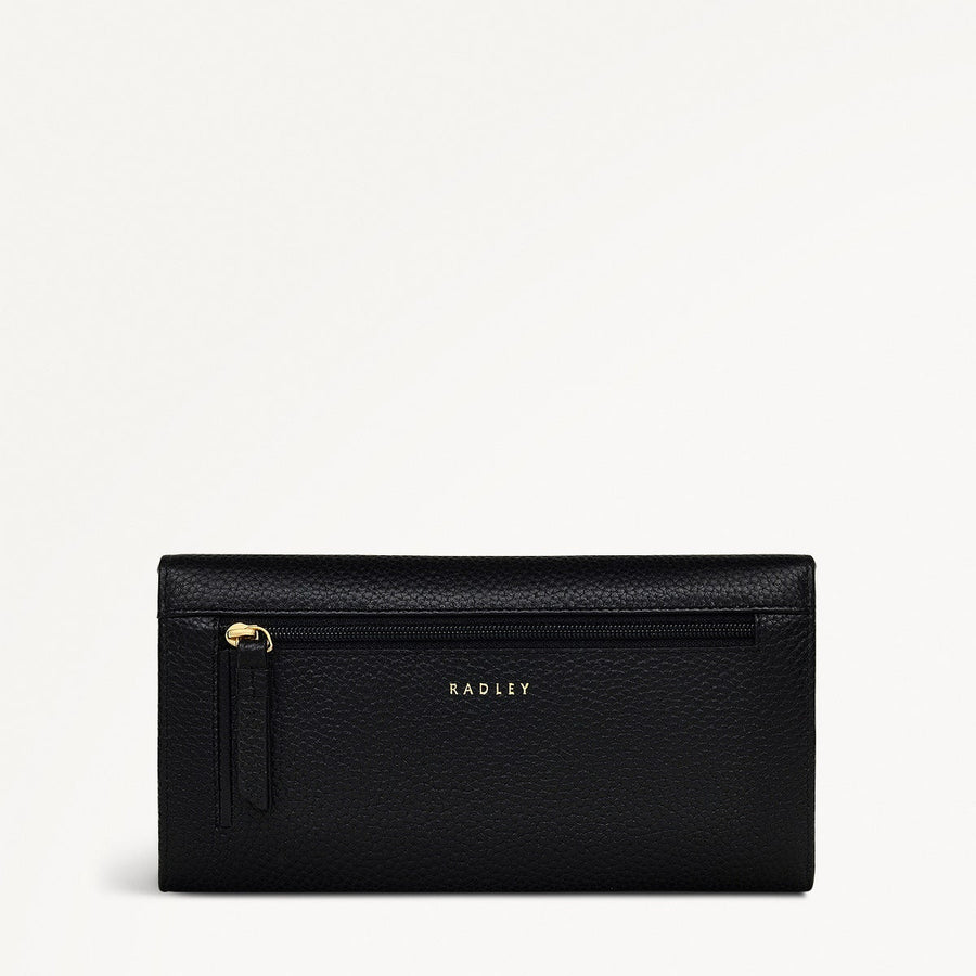 Loyal Radley Leather Extra Large Flapover Wallet in Black - 111866