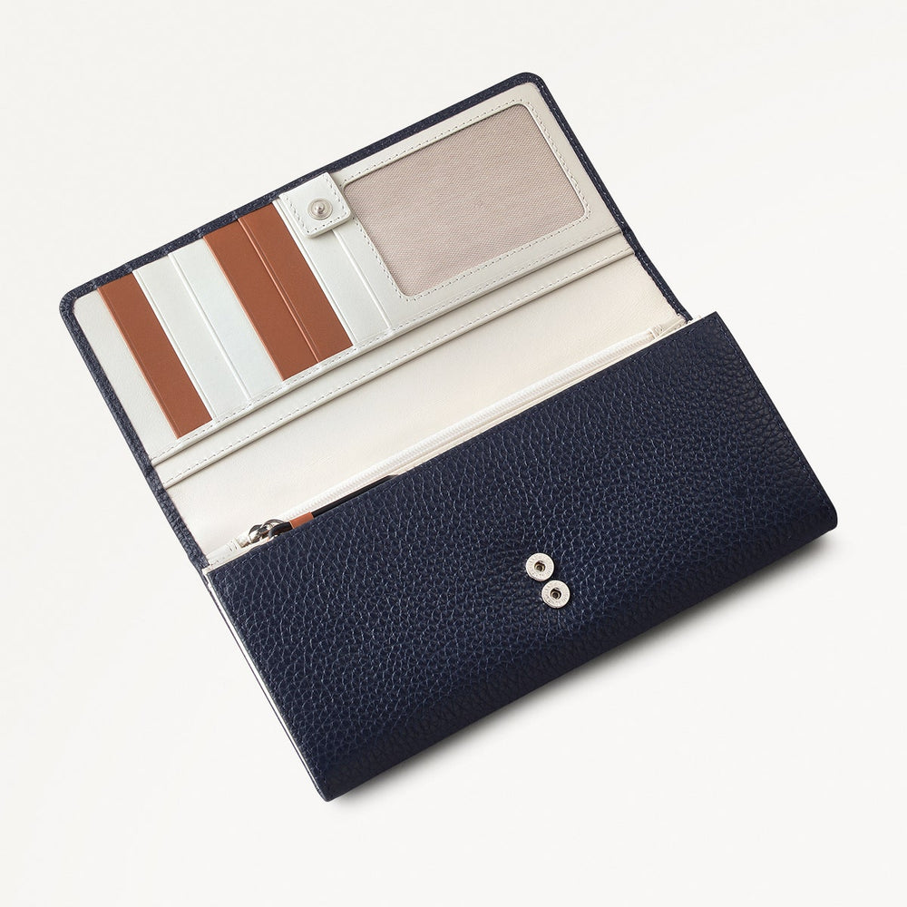 Loyal Radley Leather Extra Large Flapover Wallet in Ink - 111867
