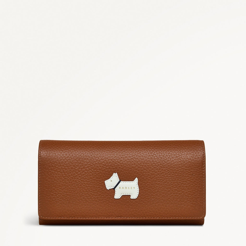 Loyal Radley Leather Extra Large Flapover Wallet in Indus Tan - 111868