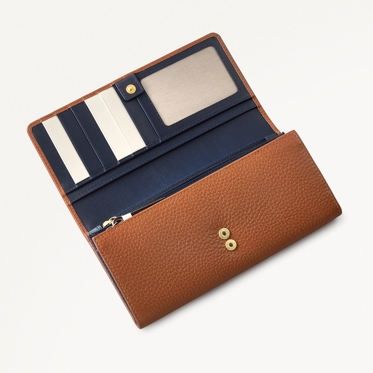 Loyal Radley Leather Extra Large Flapover Wallet in Indus Tan - 111868