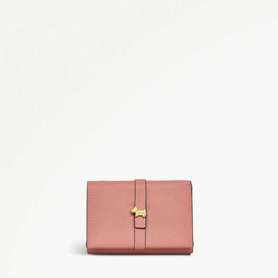 Sandler Way Leather Small Trifold Wallet in Sienna Pink - 111876