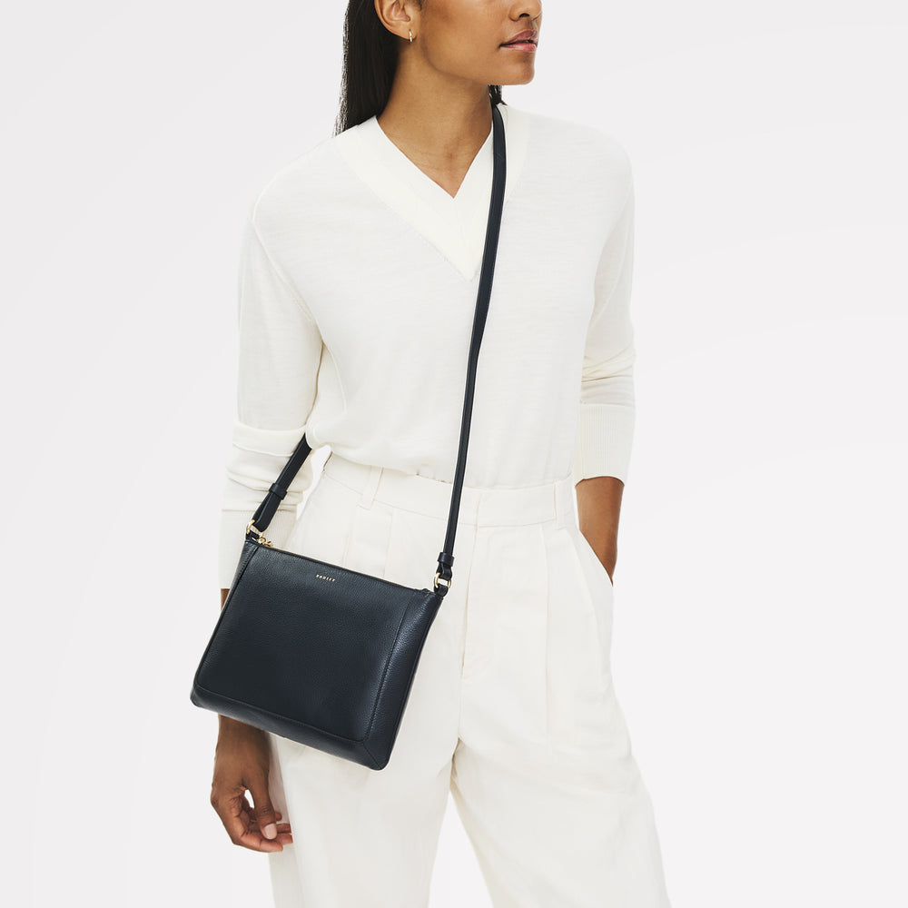 Kew Way Small Ziptop Cross Body Ink - 111882