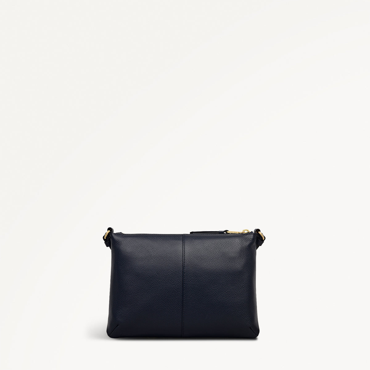 Kew Way Leather Small Ziptop Cross Body Bag in Ink - 111882