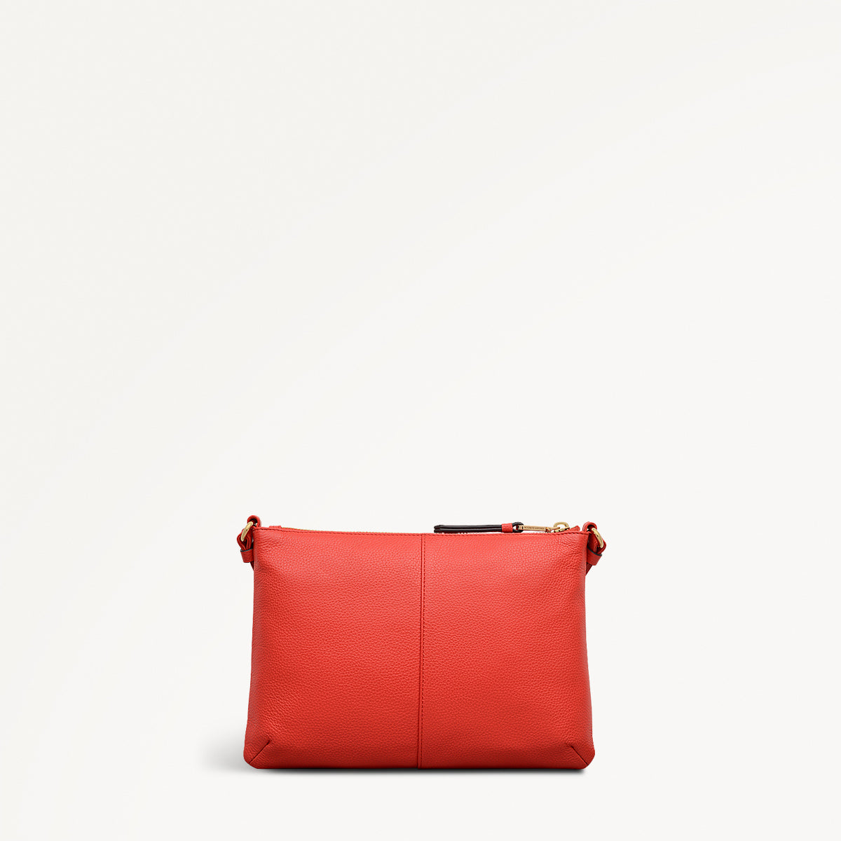 Kew Way Leather Small Ziptop Cross Body Bag in Luscious Red - 111884