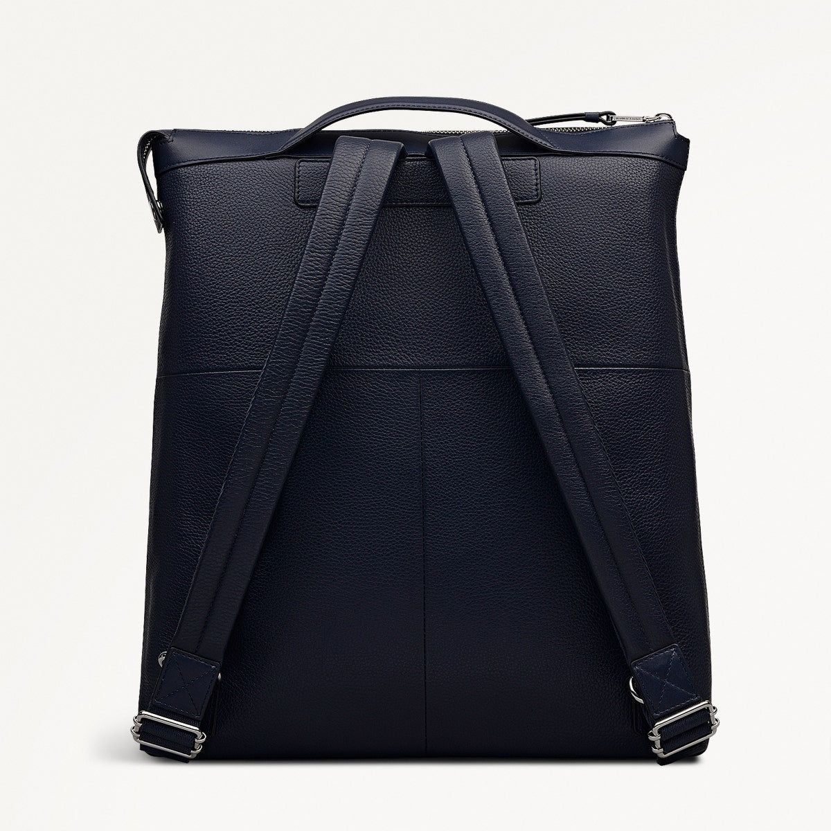 Alba Place Leather Large Ziptop Backpack in Ink - 111904