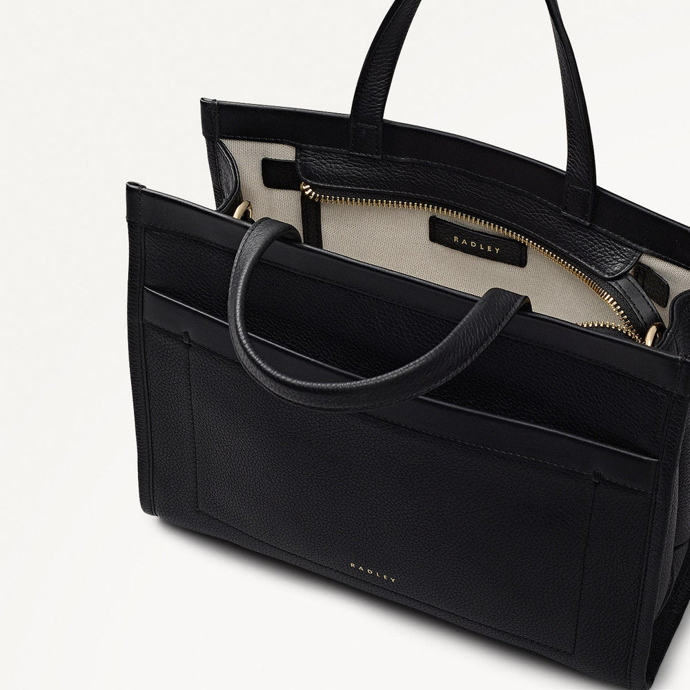 Alba Place Small Ziptop Grab Black - 111905