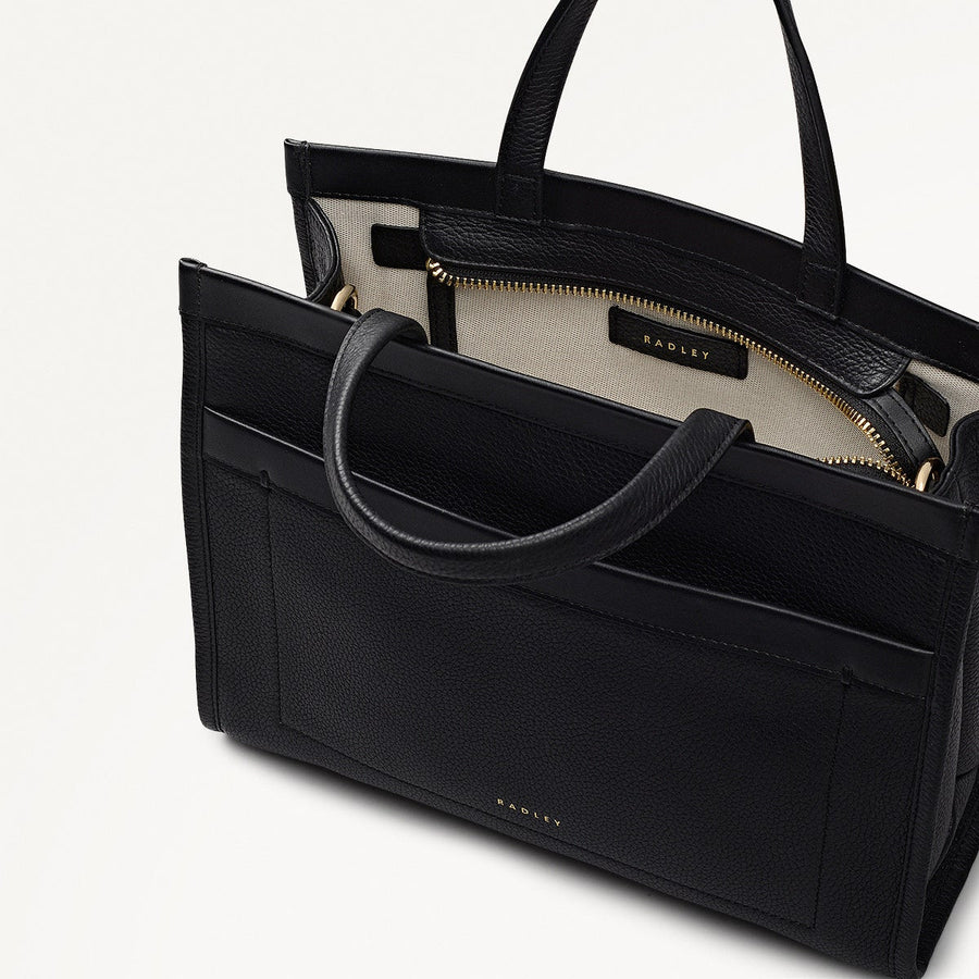 Alba Place Small Ziptop Grab Black - 111905