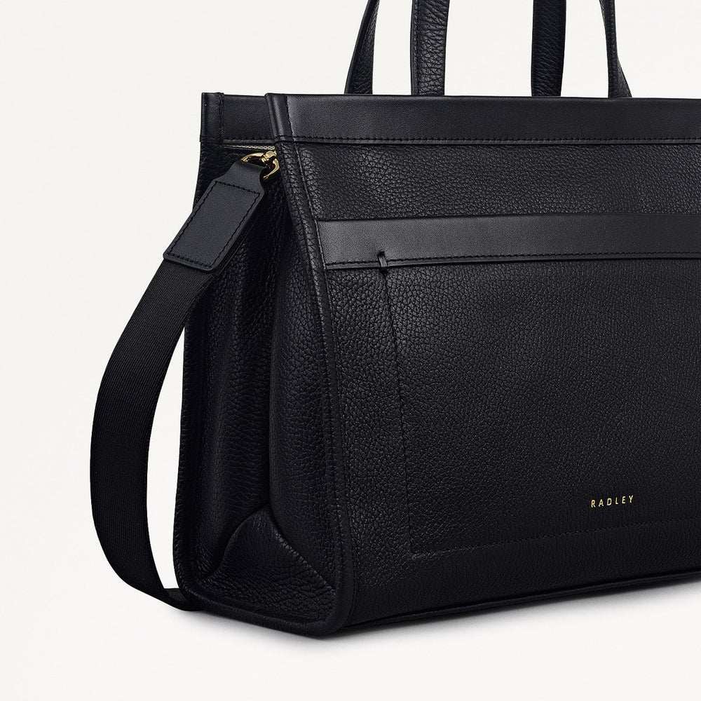 Alba Place Small Ziptop Grab Black - 111905